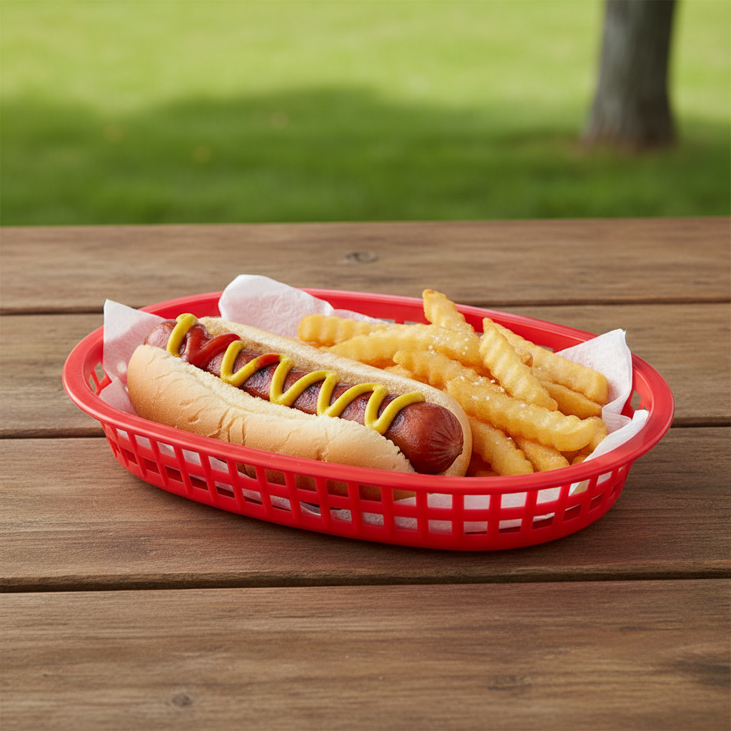 50-Pack Oval BBQ Baskets