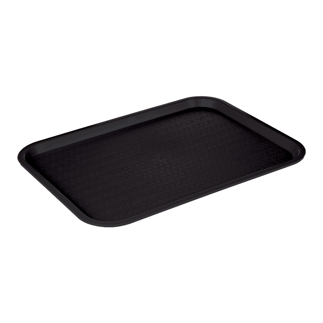 12-Pack Large Plastic Serving Trays - 14" x 18"
