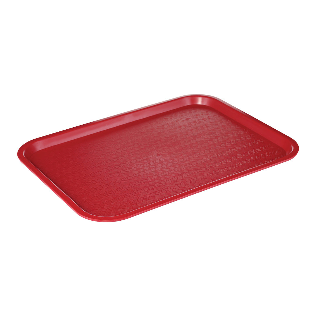 12-Pack Large Plastic Serving Trays - 14" x 18"
