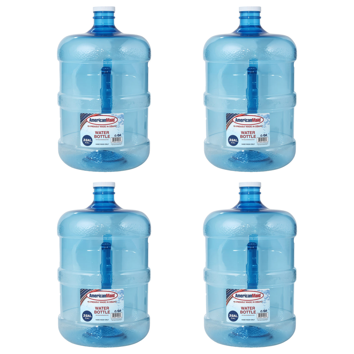 3 Gallon Water Bottle - 4-Pack