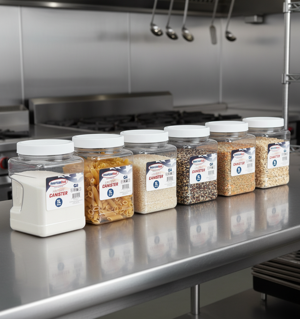 12-Pack 32 OZ Canisters with Lids