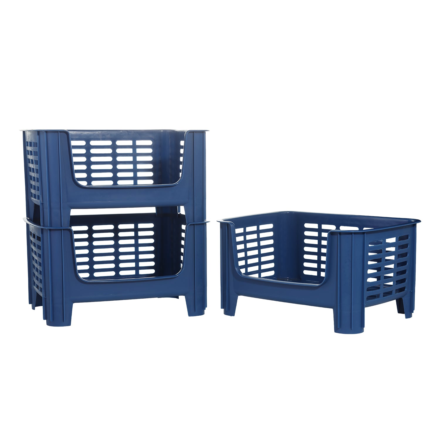 3-Pack Stackable Storage Baskets