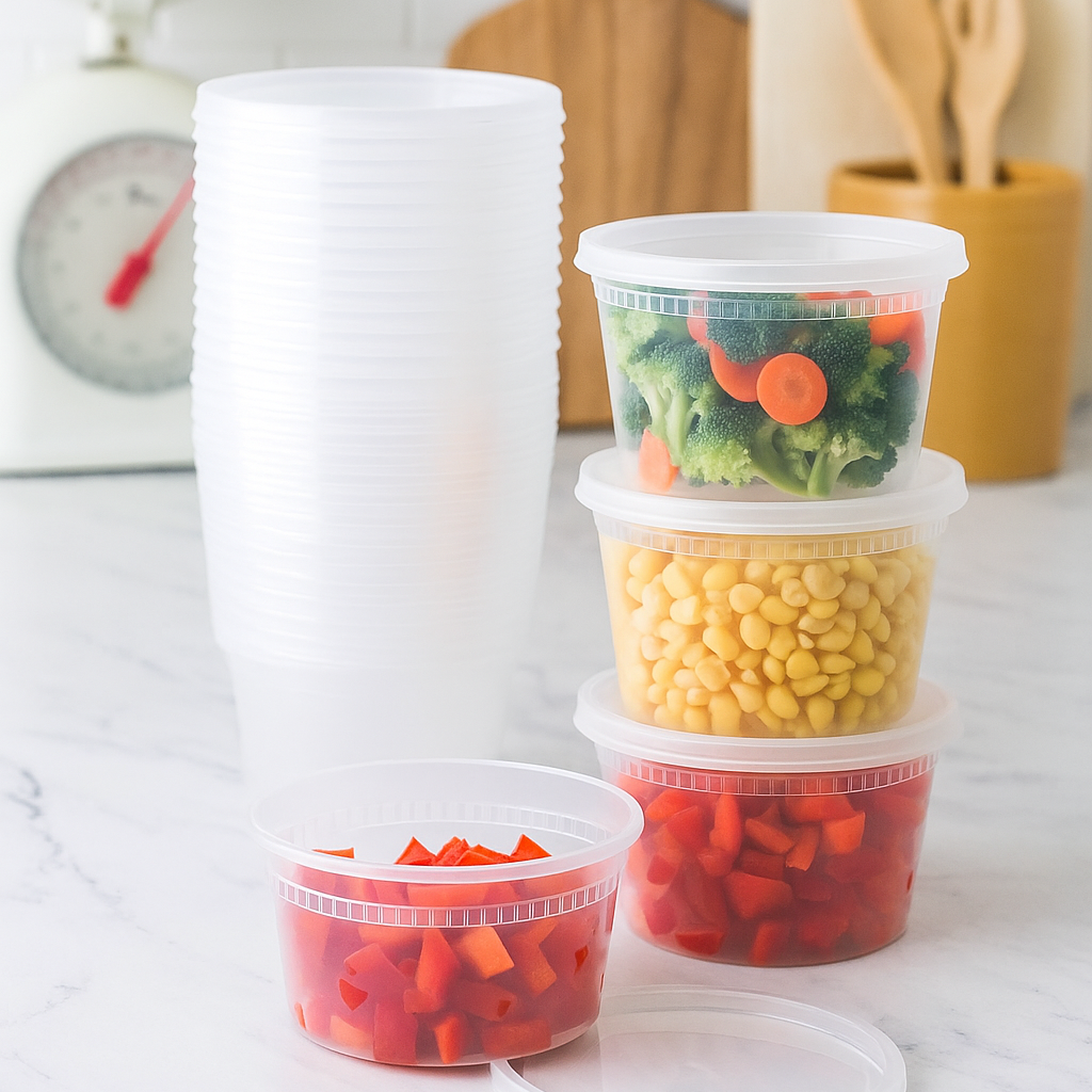 240-Pack 16 OZ Deli Containers with Lids