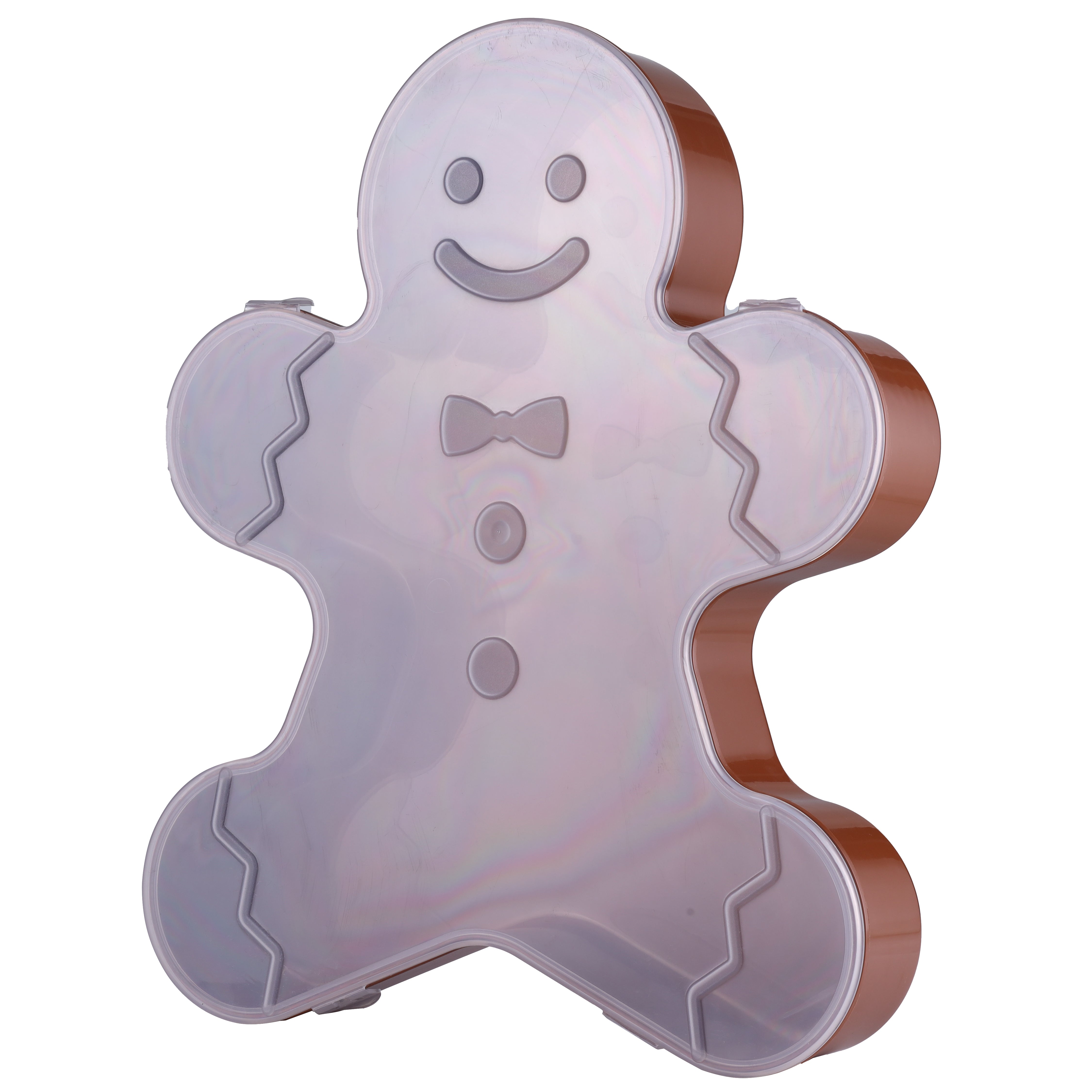 2-Pack Gingerbread Man Containers