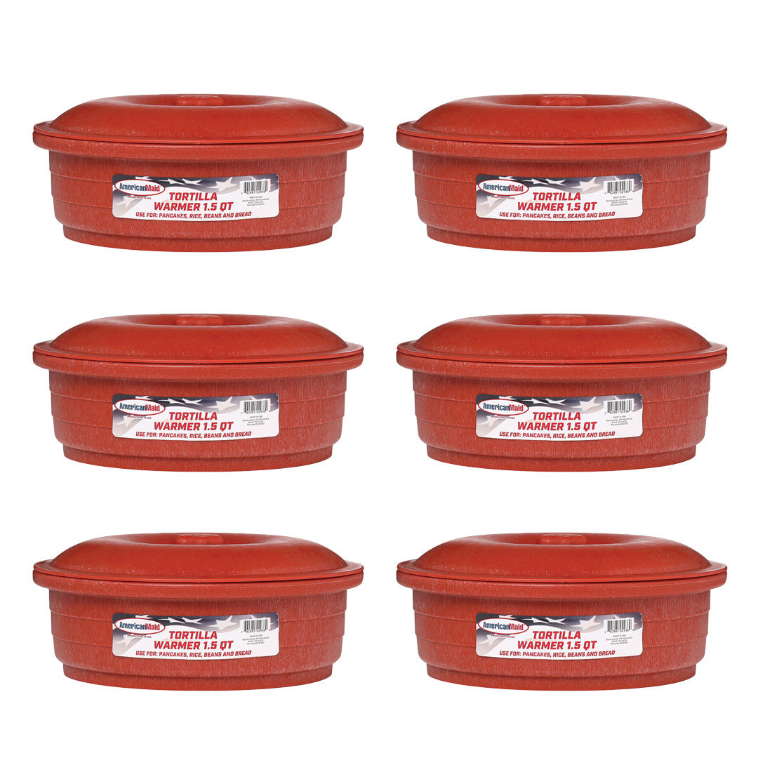 6-Pack Tortilla/Food Warmers (1.5 qt)