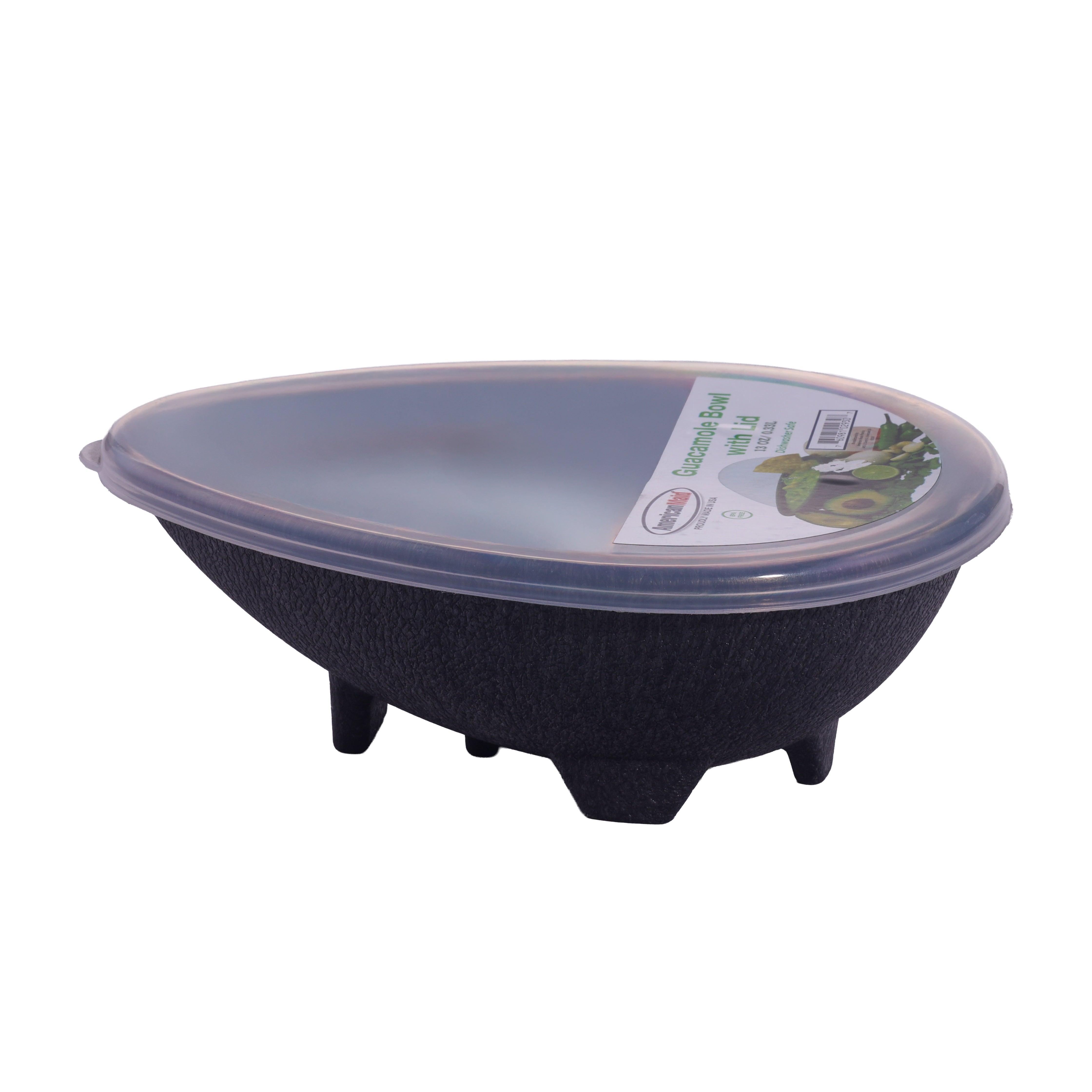 6-Pack Small Guacamole Bowls with Lids - (13 OZ/ 0.38L)
