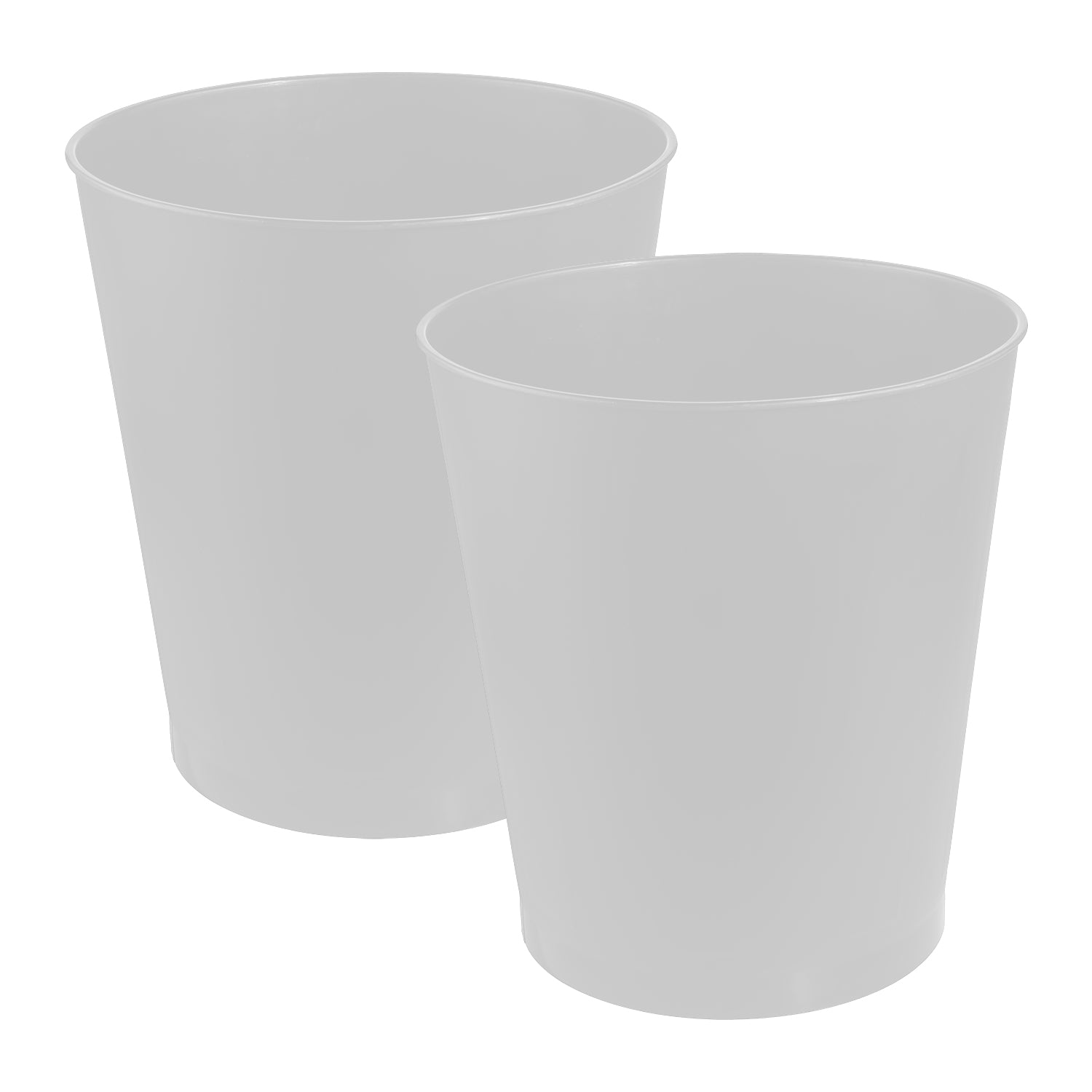2-Pack Heavy Duty 6 Gallon Trash Bins