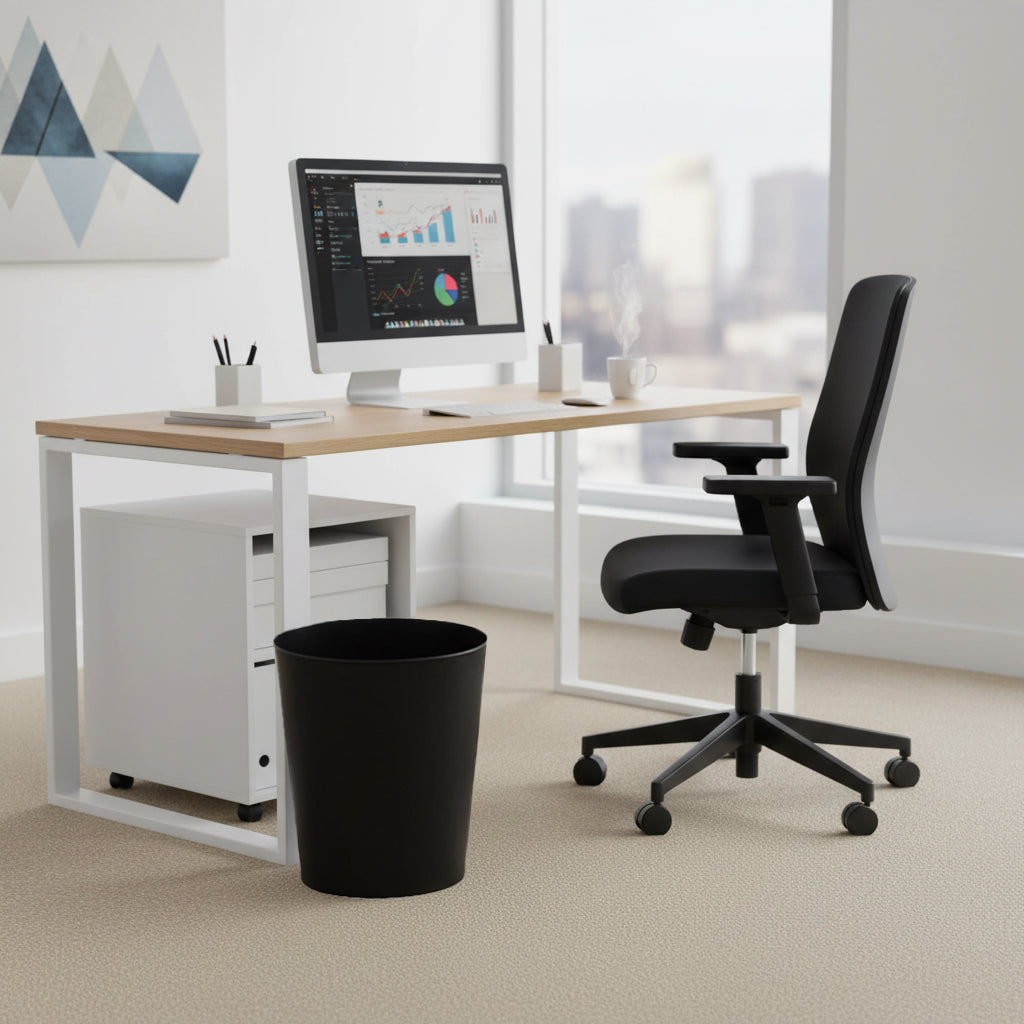 2-Pack Heavy Duty 6 Gallon Trash Bins