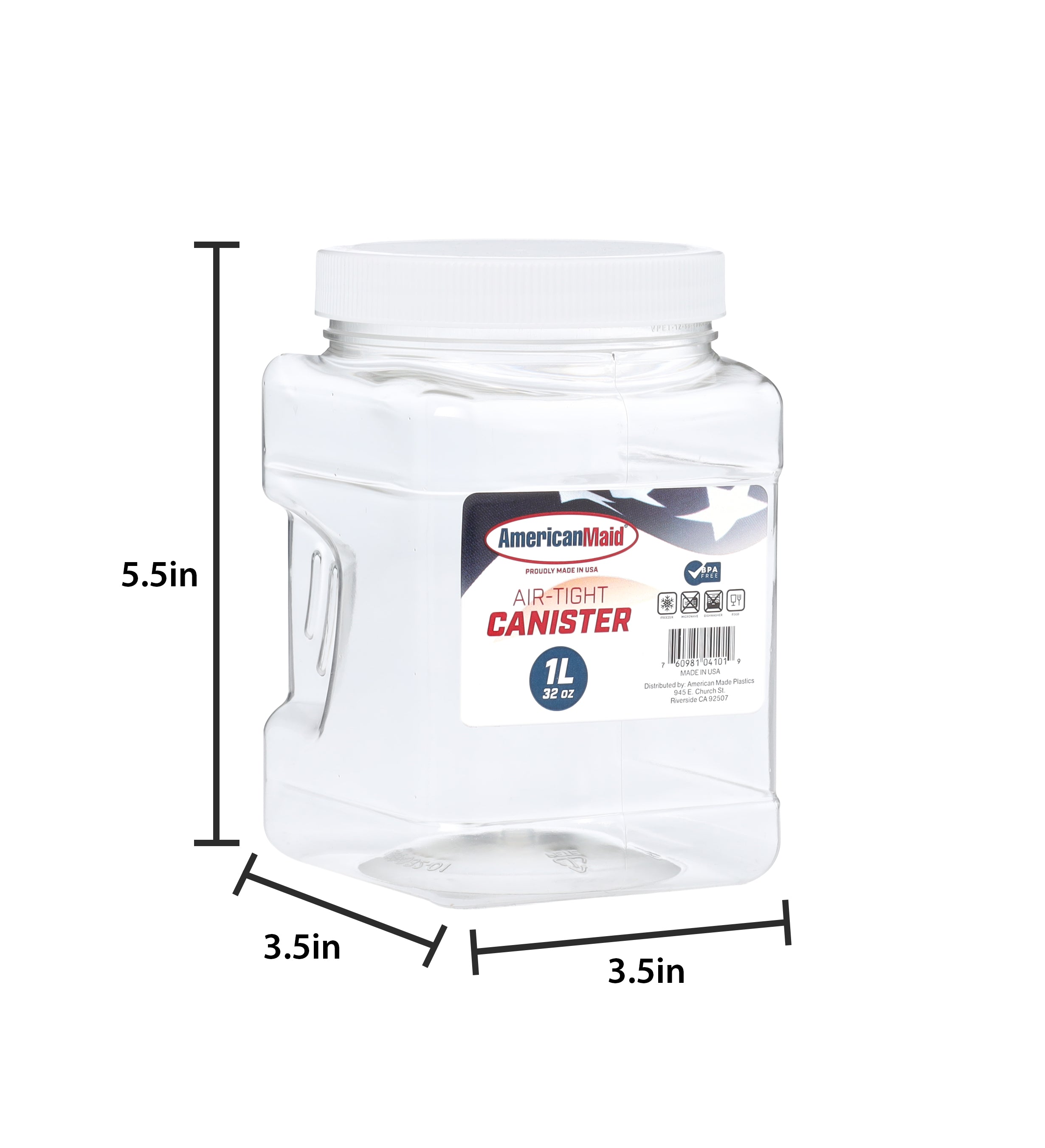 12-Pack 32 OZ Canisters with Lids