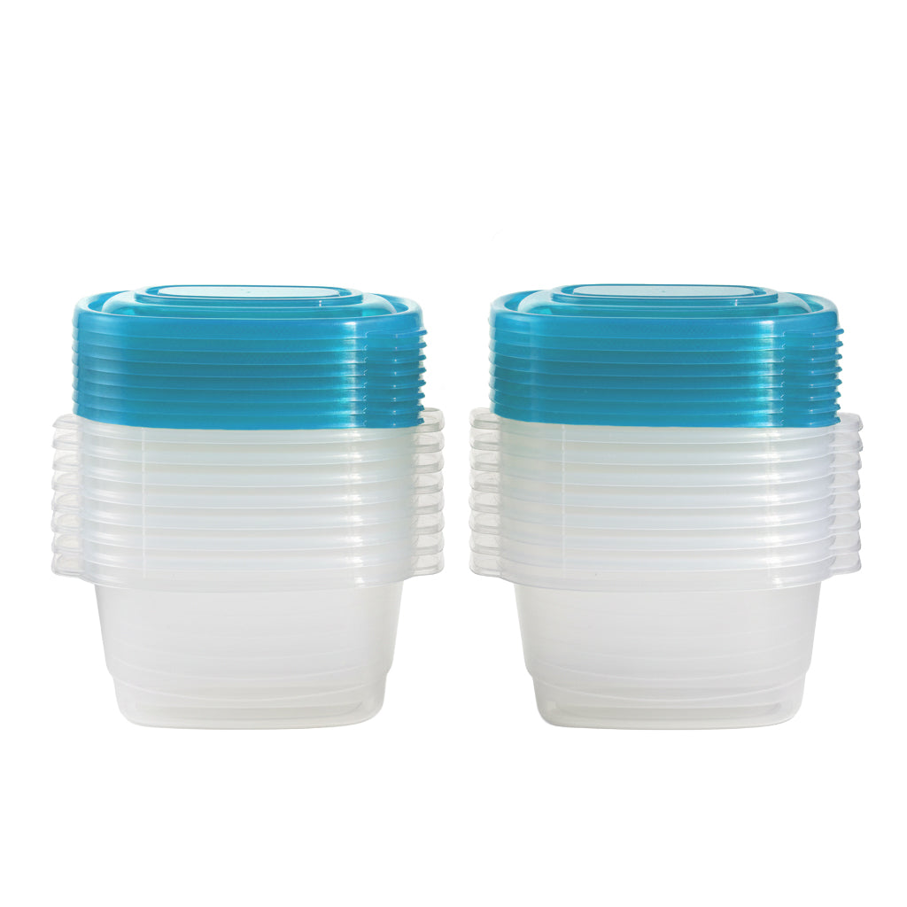 16-Pack 3 Cup Rectangular Food Storage Containers