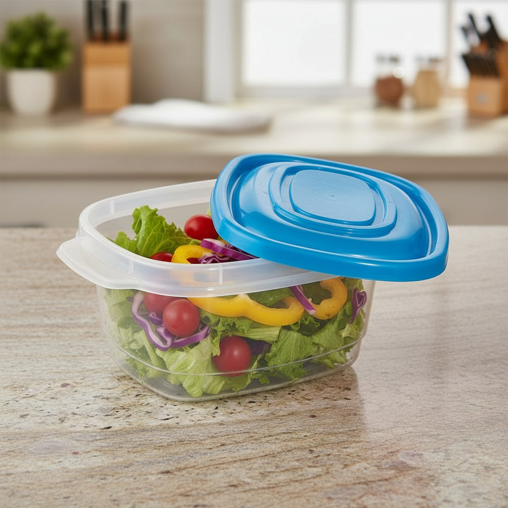 16-Pack 3 Cup Rectangular Food Storage Containers