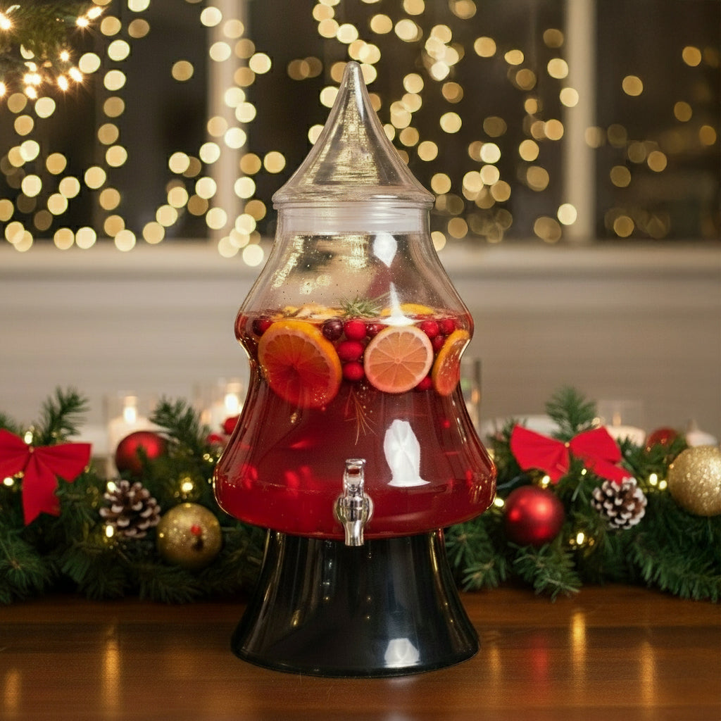 3-Gallon Christmas Tree Beverage Dispenser