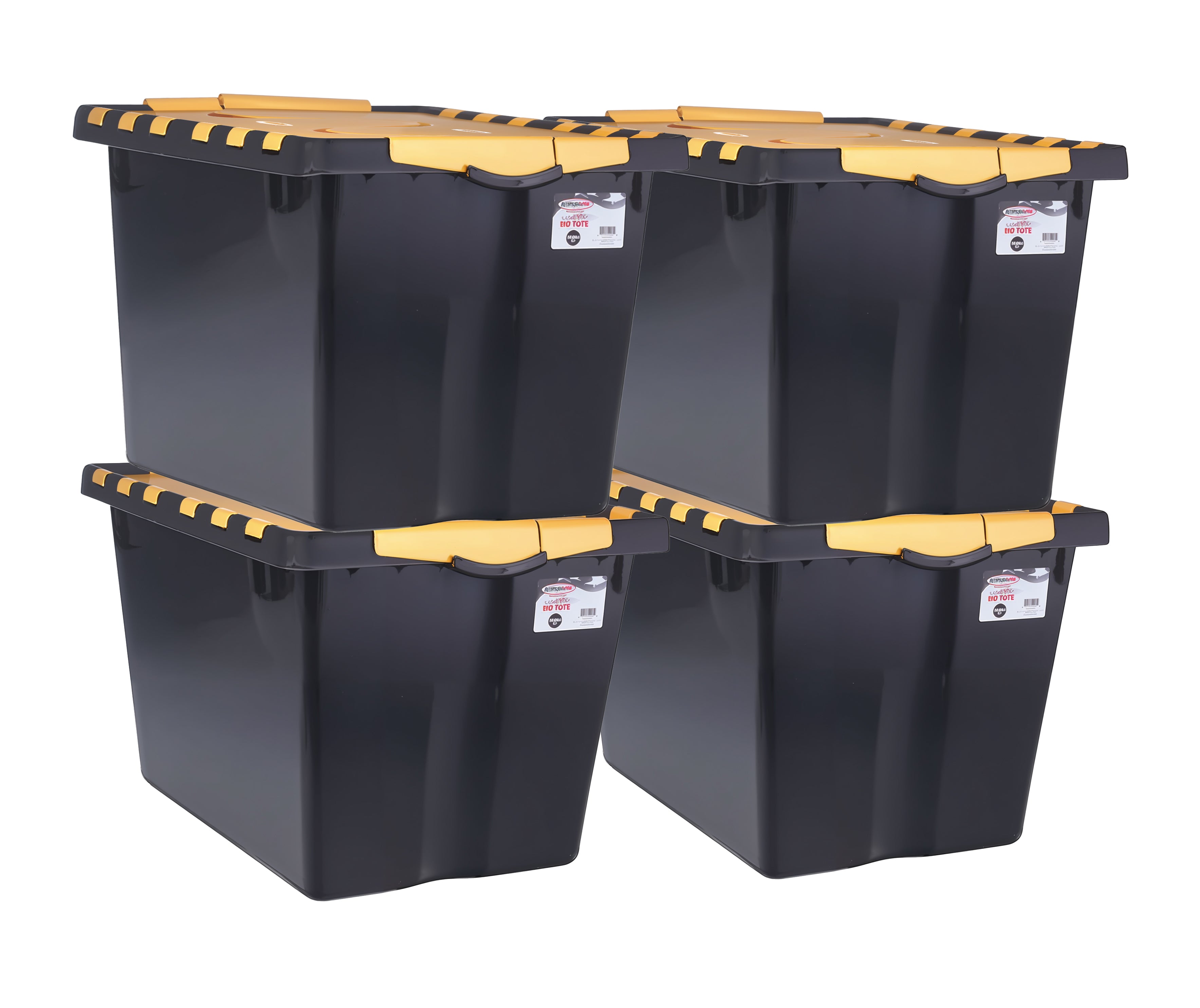 4-Pack 14-Gallon Storage Totes