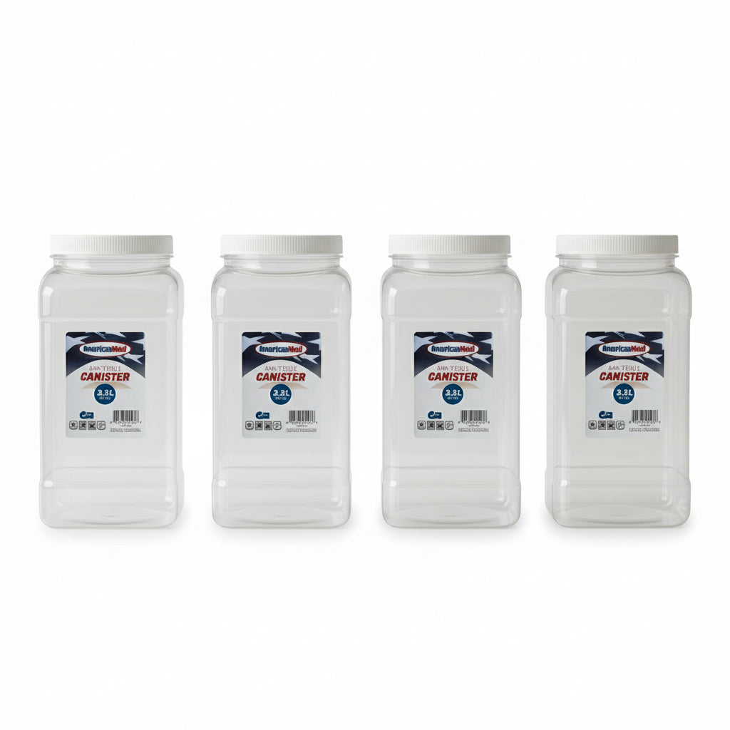 4-Pack 120 OZ Canisters with Lid