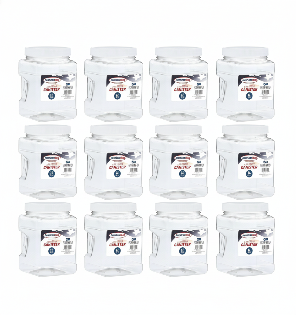 12-Pack 32 OZ Canisters with Lids