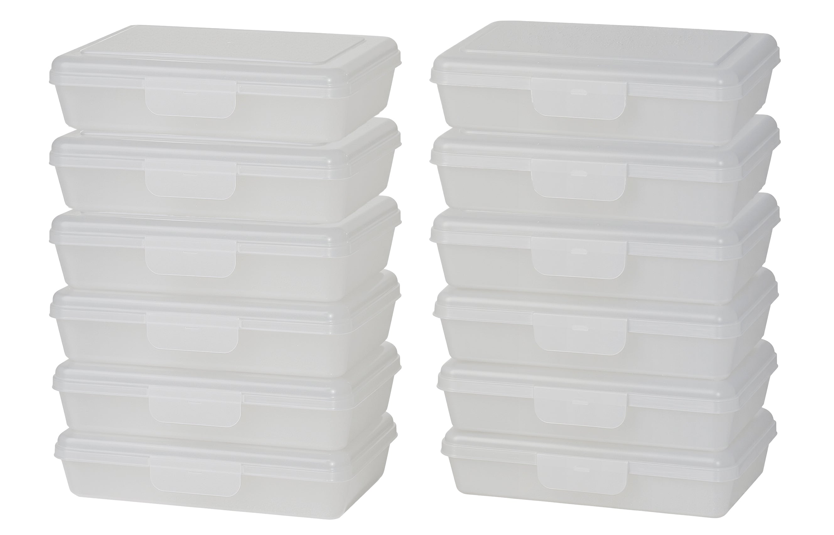 12-Pack Pencil Box with Attached Snap Lid